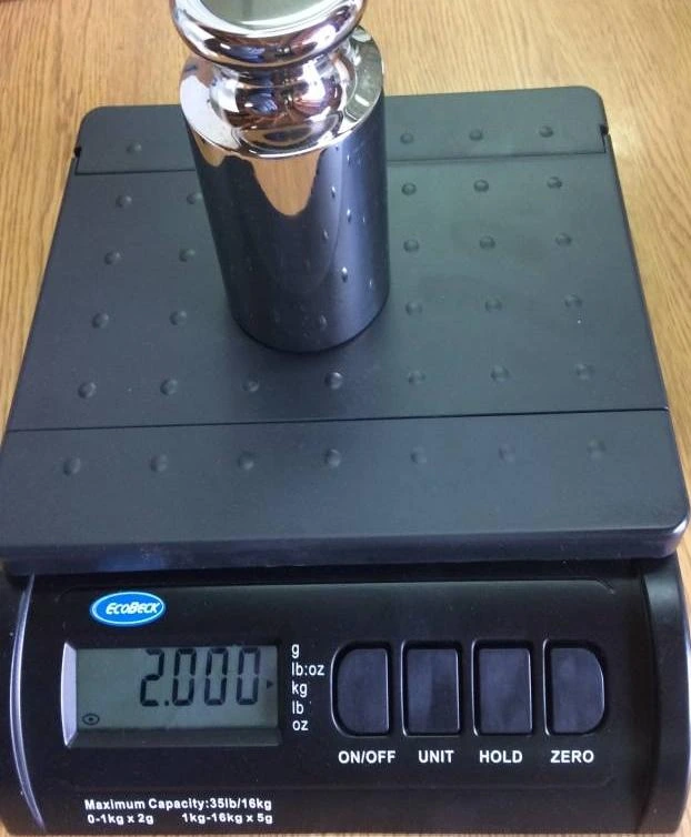 Balanza Modelo SPS. Capacidad 16K X 2/5